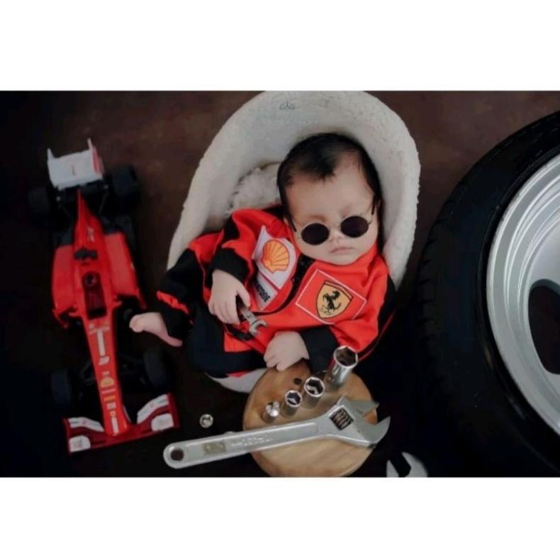Baju Anak Pembalap Kostum Racing Anak Free Topi Stelan Pembalap Bayi Termurah [J6]