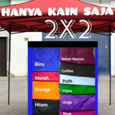 Atap Tenda Lipat 2X2 Terpal Kain Tenda Cafe Bazar Lipat