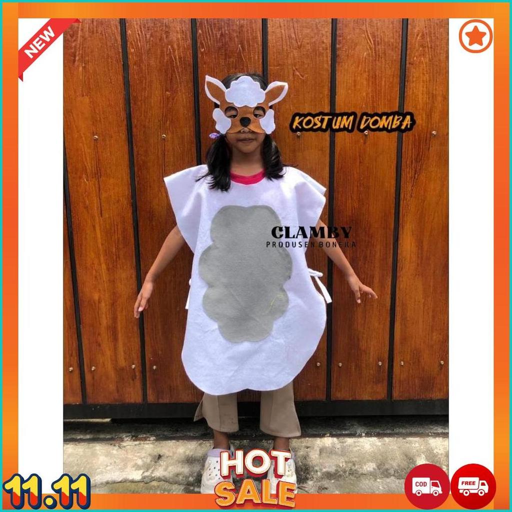 Kostum Karnaval Hewan Domba Jerapah Panda Kumbang  Larva  Kostum Pentas Seni Anak Tk Paud Sd [J6]