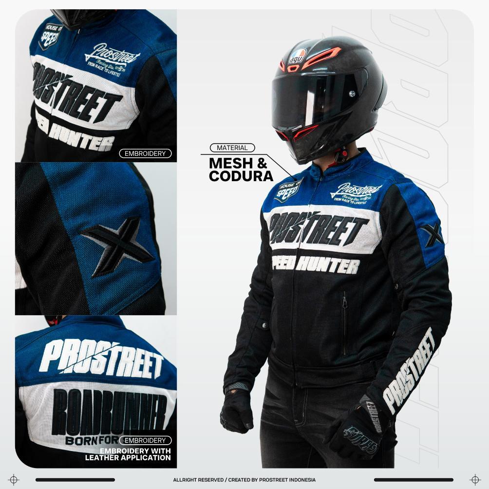 Official Jaket Motor Mesh Prostreet Claymore Xr06