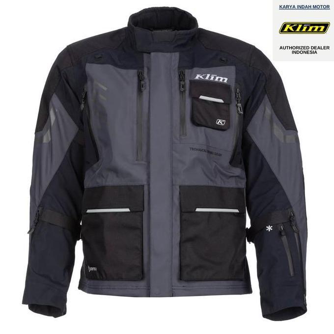 TERMURAH - KLIM Carlsbad Jacket Stealth Black Original Jaket Adventure Dual Spot Waterproof Gore-Tex