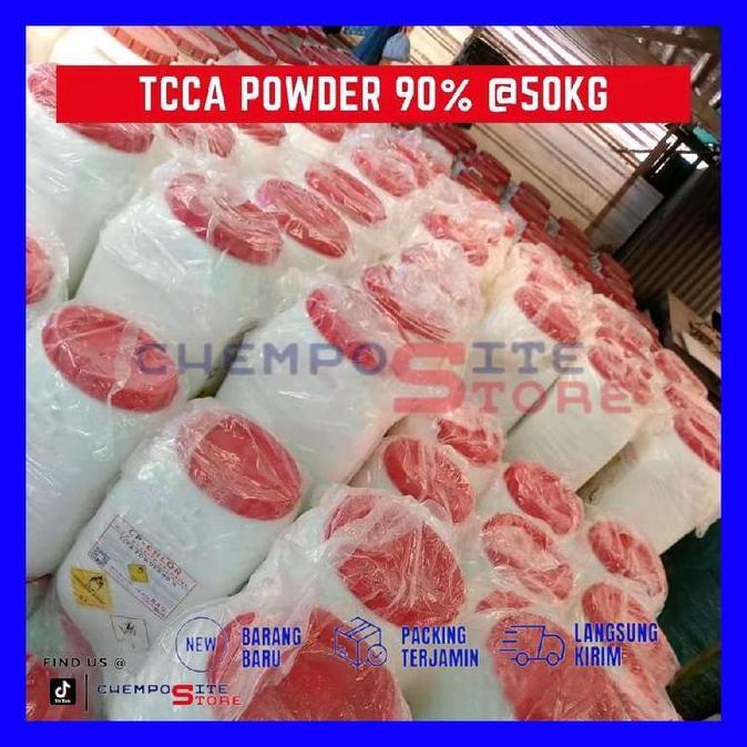 desinfectant chlorine / tcca / kaporit bubuk (powder) 90% kemasan 50kg