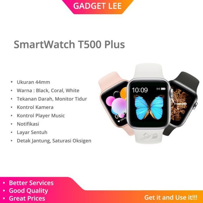 BESTPROMO Jam Tangan SmartWatch Bracelet T500 Plus Bluetooth Connectivity Android IOS Heart Rate Spo