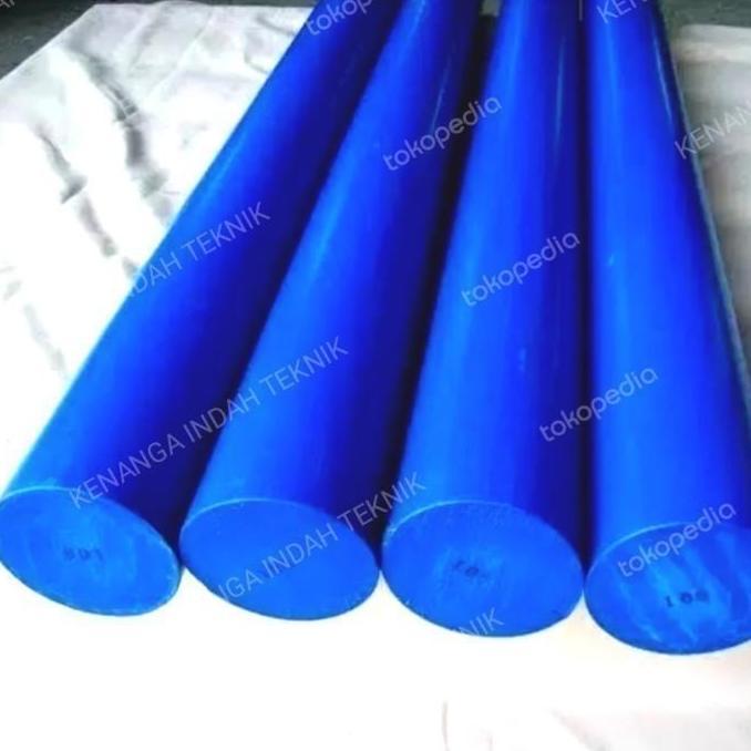Nylon Biru Batangan 75mm x 100cm / Nylon PE ROD Biru Batangan