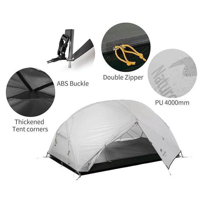 Tenda Naturehike Mongar 2019 NH19M002-J NH17T007-M 2P 210T Polyester