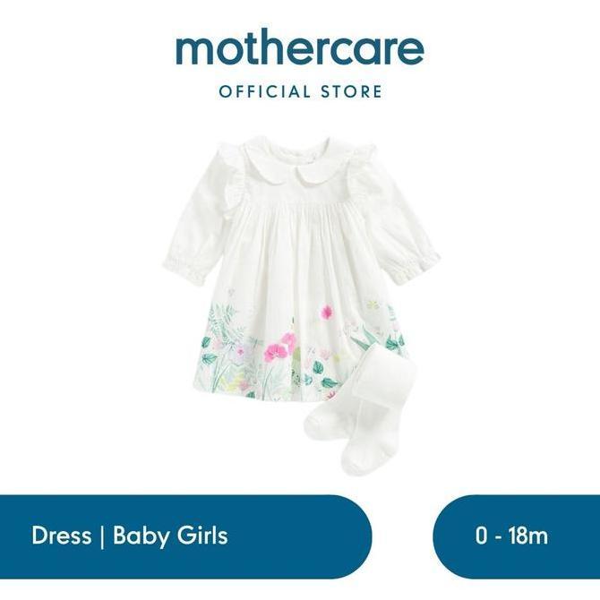 Mothercare Occasion Dress & Tights - Dress Bayi Perempuan (Putih)