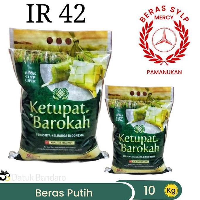 DEVANSTORE55 - BERAS PERA IR42 PUTIH 10KG SUPER PREMIUM 5 KG PAMANUKAN 42 SLYP BAHAN FOOD NASI RICE 