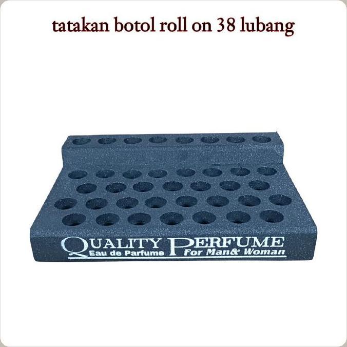 Tatakan Parfum Roll On Model Tingkat 6-7-8 Ml Anti Patah & Anti Pecah Penyimpanan Rak  Susun Allshop
