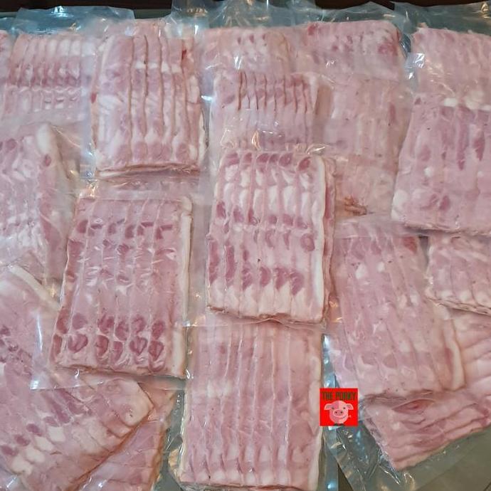 PORK STREAKY BACON BALI NL @500GRAM