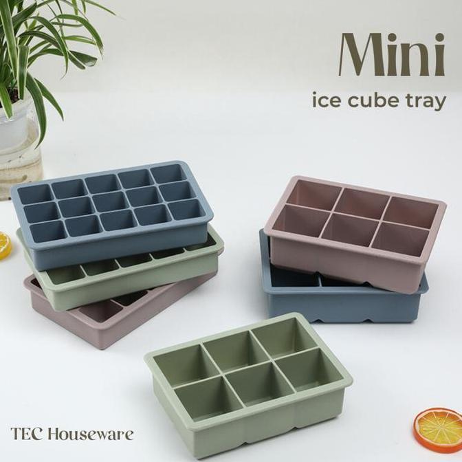 Bebasaja- TecMini Cetakan Wadah Mpasi/Kaldu/Es Batu Ice Cube Tray Kotak Penyimpanan Es Batu Kulkas F