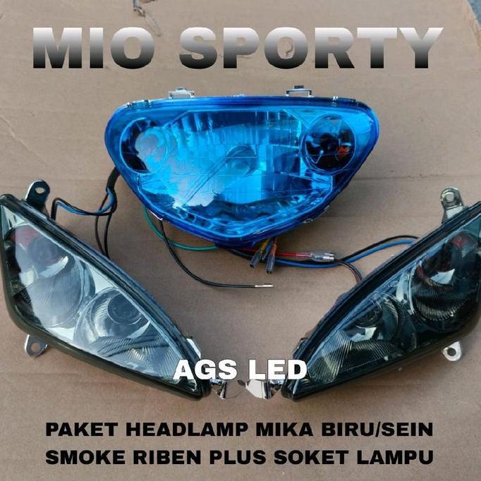 Grosir Paket Headlamp Sein Mio Sporty Reflector Mio Sporty Mika Biru Sein Mio Sporty Hitam Riben Mod