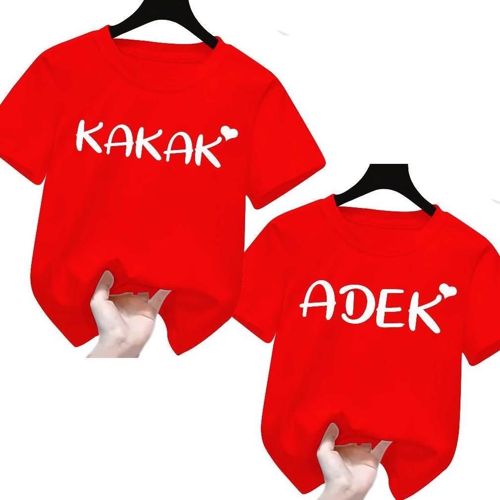 terbaru kaos couple anak keren terbaru adik kakak / couple keluarga / couple adik kakak 1-12 tahun