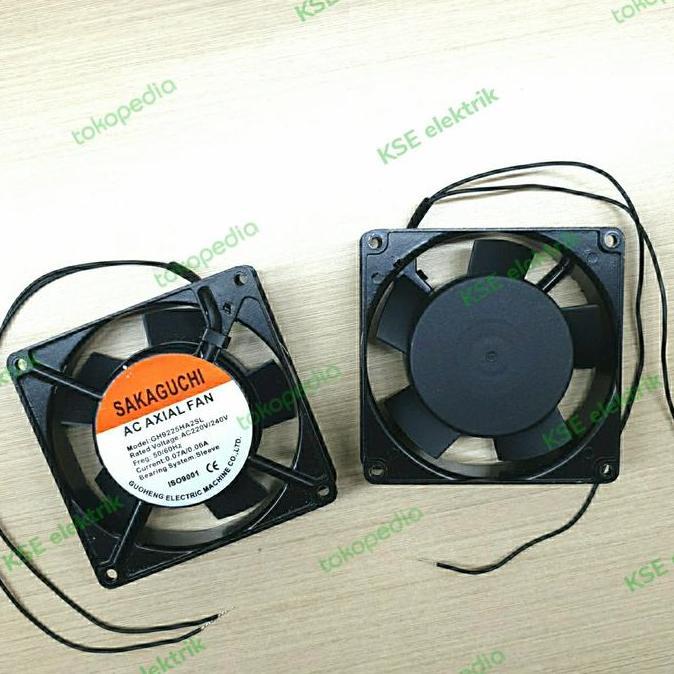 Sakaguchi Kipas Angin Ac Axial Fan 3.5 Inch Gh9225Ha2Sl 92X92X25Mm 0.07A/0.06A 2500/2800 Rpm 39/84M3