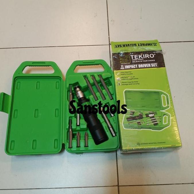 amoeemir- obeng ketok putar / obeng ketok set TEKIRO 11PCS JAPAN Diskon