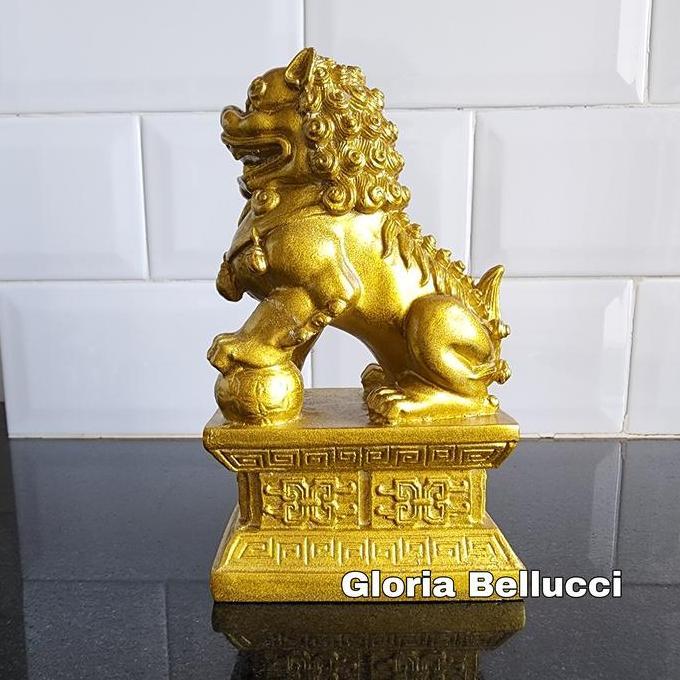 PATUNG QILIN PAJANGAN SINGA BATU KILIN FENGSHUI QI LIN KIRIN