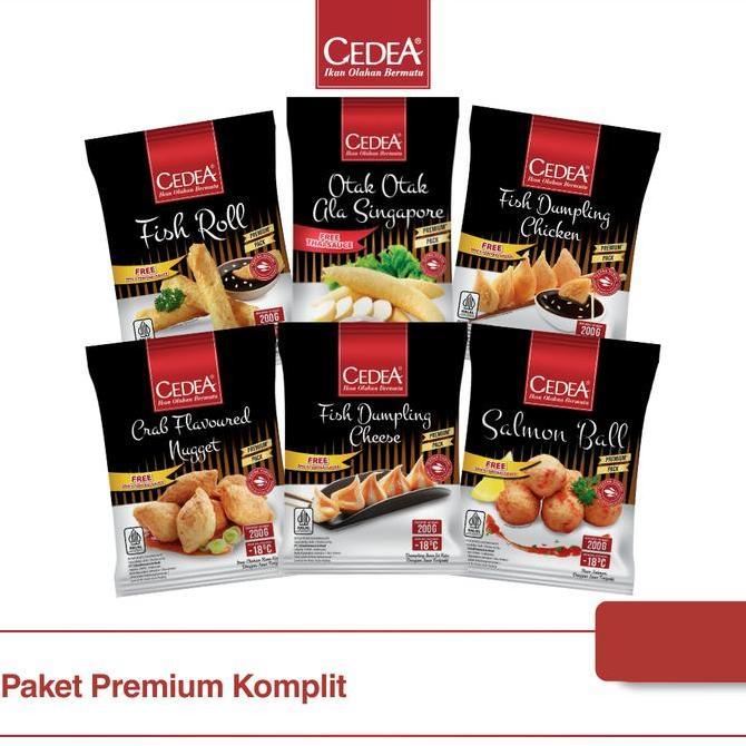 READY CEDEA Paket Premium Komplit (Dumpling Cheese, Crab Flavoured Nugget, Salmon Ball, Otak-otak, F