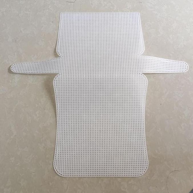 Cou- Kanvas Plastik / Plastic Canvas Clutch / Jaring Tas Rajut Tangan