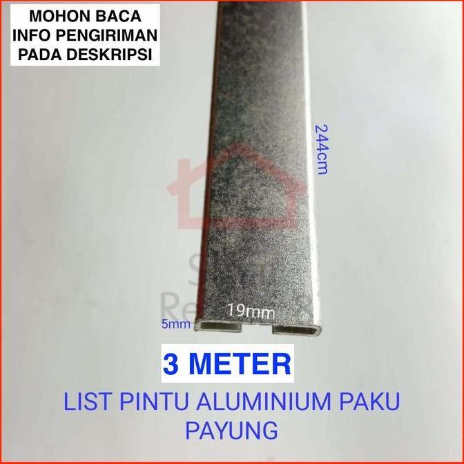 Lis Pintu Paku Payung / Profil Aluminium Frame Handle Lemari Edging