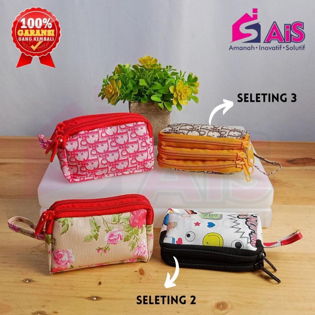 super deal dompet elegan wanita dompet koin 3 sekat dompet 2 sekat premium dompet uang