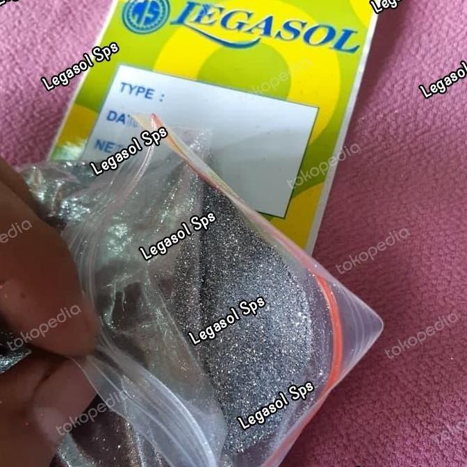 Legasol Sps Bubuk Gliter Silver 601 / 128 H Nail Art Tangan Eyeshadow 100g & 1000g untuk Kerajinan T