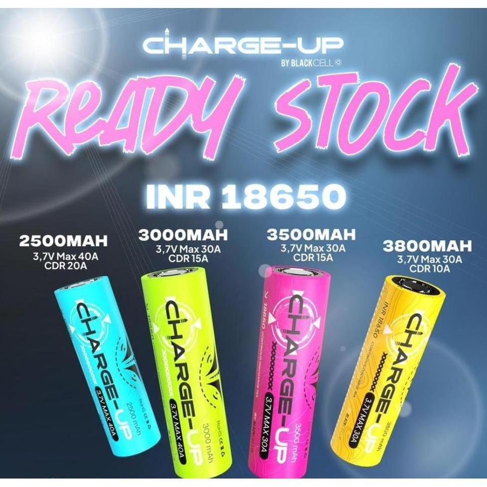 Baterai 18650 Blackcell Charge Up