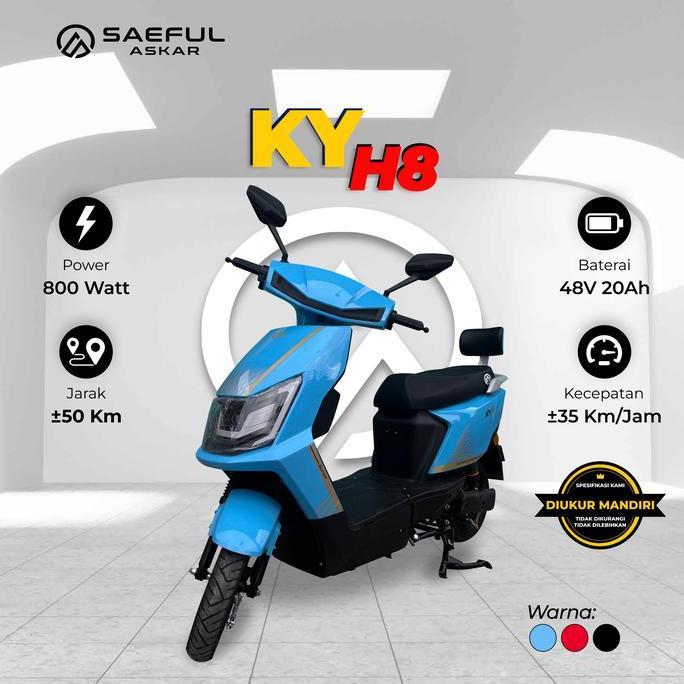 Sepeda Listrik KY Kuangyu Turtle H8 Motor Listrik Green Tech Hurricane Scood Unity VP GT Vespa Listr