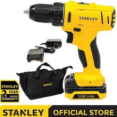 LEONHART Stanley Cordless Drill Driver / Bor Obeng Baterai 10.8V SCD121S1