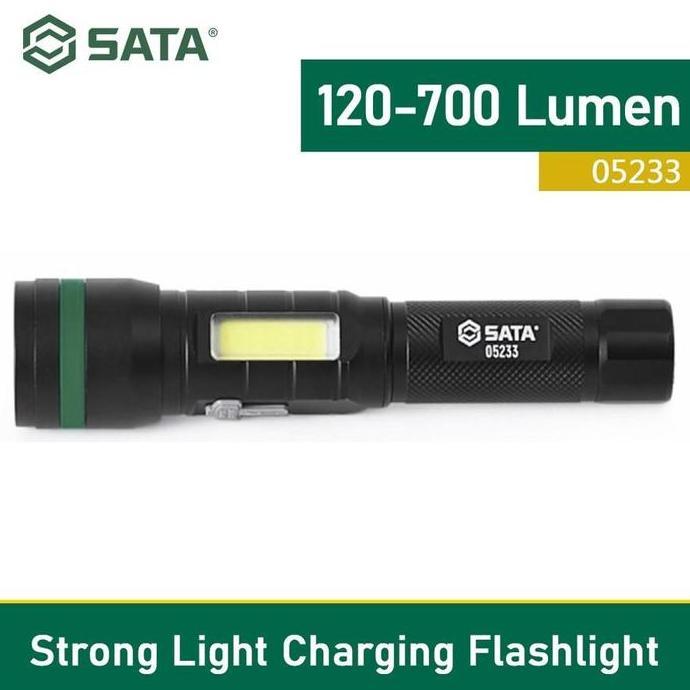 LEONHART SATA LAMPU SENTER LED 05233 STRONG LIGHT CHARGING FLASHLIGHT 120-700 Lumen Baterai Terisi P