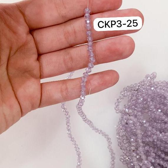 Ceko Pao 3Mm / Ceko Ab Pelangi Bulat / Kristal Ceko Bulat / Manik Ceko Pao / Manik Ceko Bulat