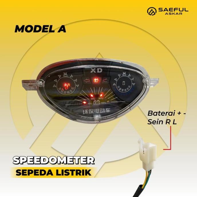 Display Indikator Speedometer Sepeda Listrik Motor Listrik 48v 60v 72v