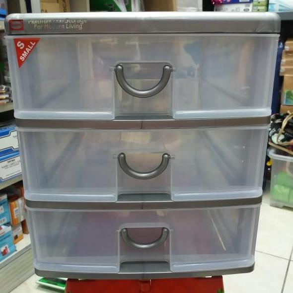 Mini Container 3 Susun Shinpo SIP 355-S3/ Laci 3 Susun Sedang Shinpo