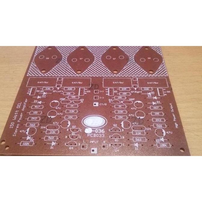 PCB POWER AMPLI OCL STEREO FINAL JENGKOL SERIES BBM27