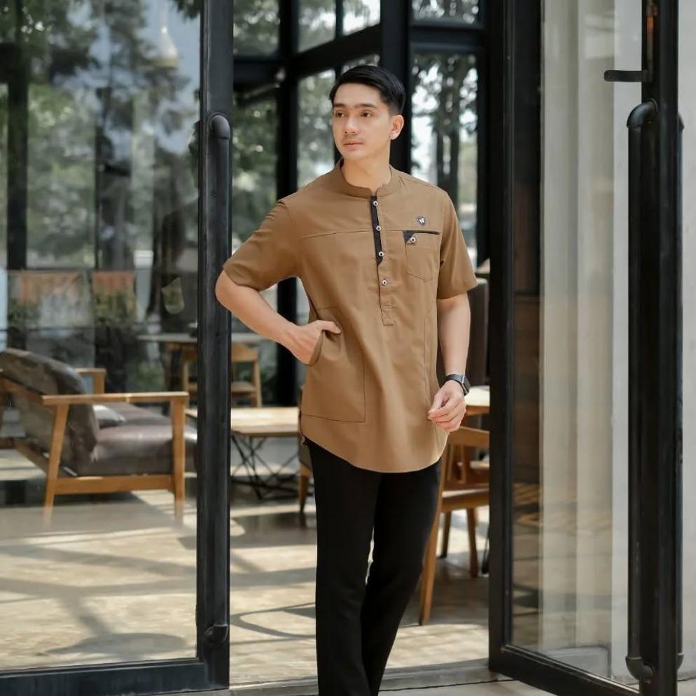 Hot Deals Baju Koko Kurta Lengan Pendek Pria Dewasa Trend Terbaru