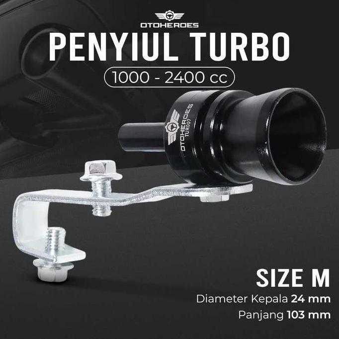 DV153 - Suara Turbo Knalpot Mobil Bensin Solar Turbo Whistle Hitam M Y4093