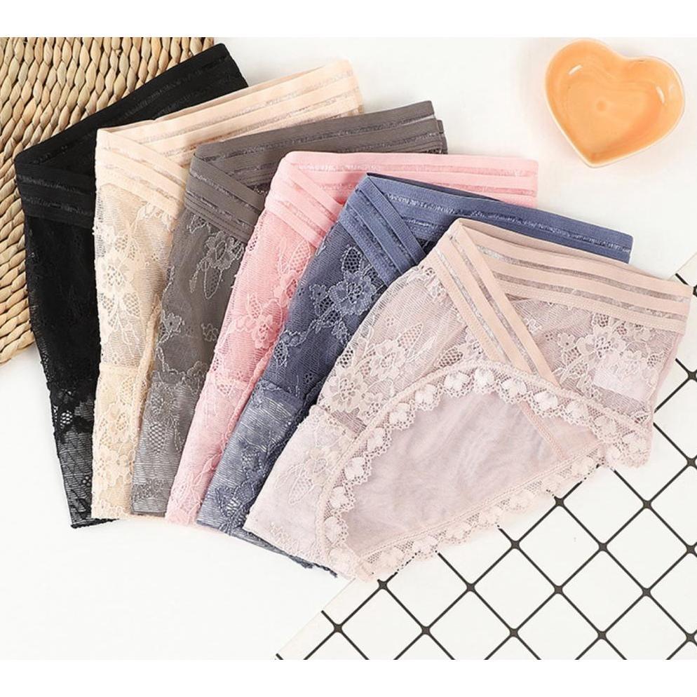 HOT PRODUCT Celana Dalam Wanita Elegan Seksi Mesh Transparan