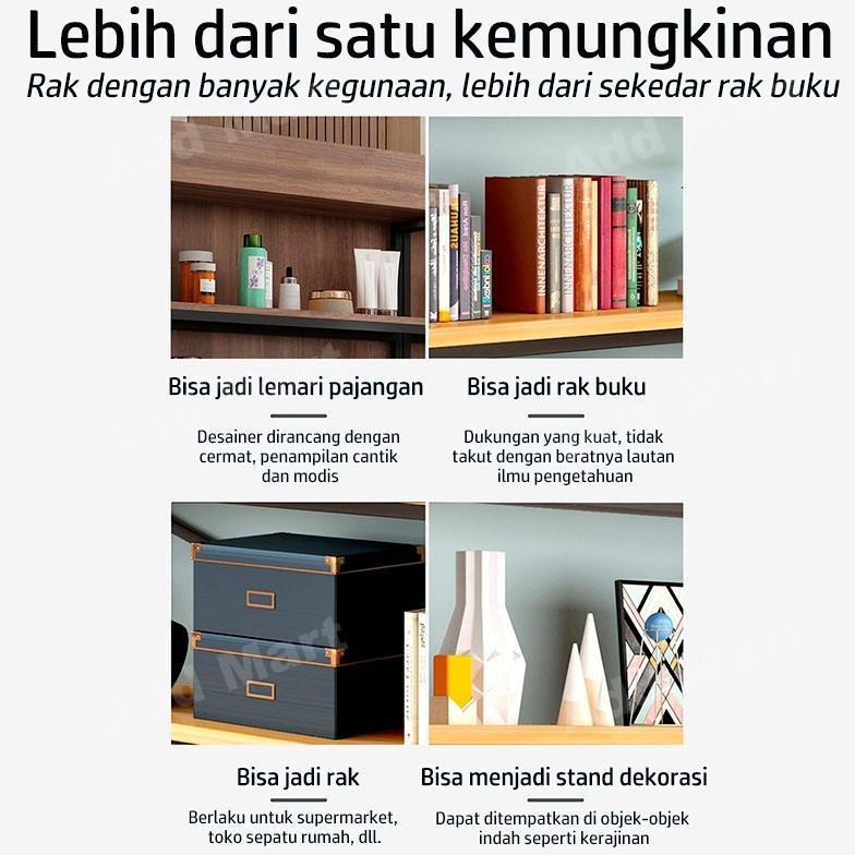 MURAH RAK PENYIMPANAN GUDANG RAK BUKU LEMARI SERBAGUNA KABINET KAYU APARTEMEN KECIL RUMAH SEWA EKONO