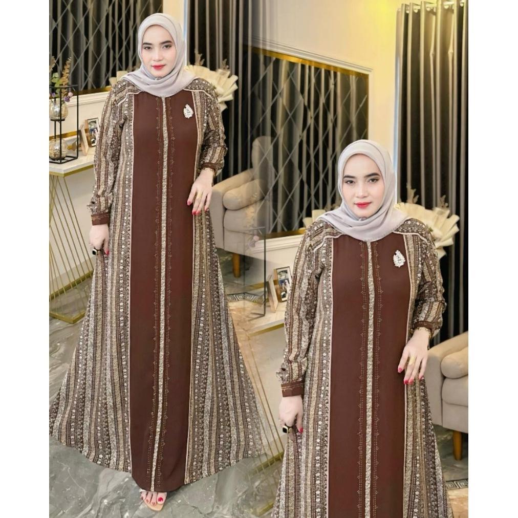 Hemat Magnolia Dress By Nasya//Gamis Premium//Dress Muslim//Gamis Seragam//Gamis Butik