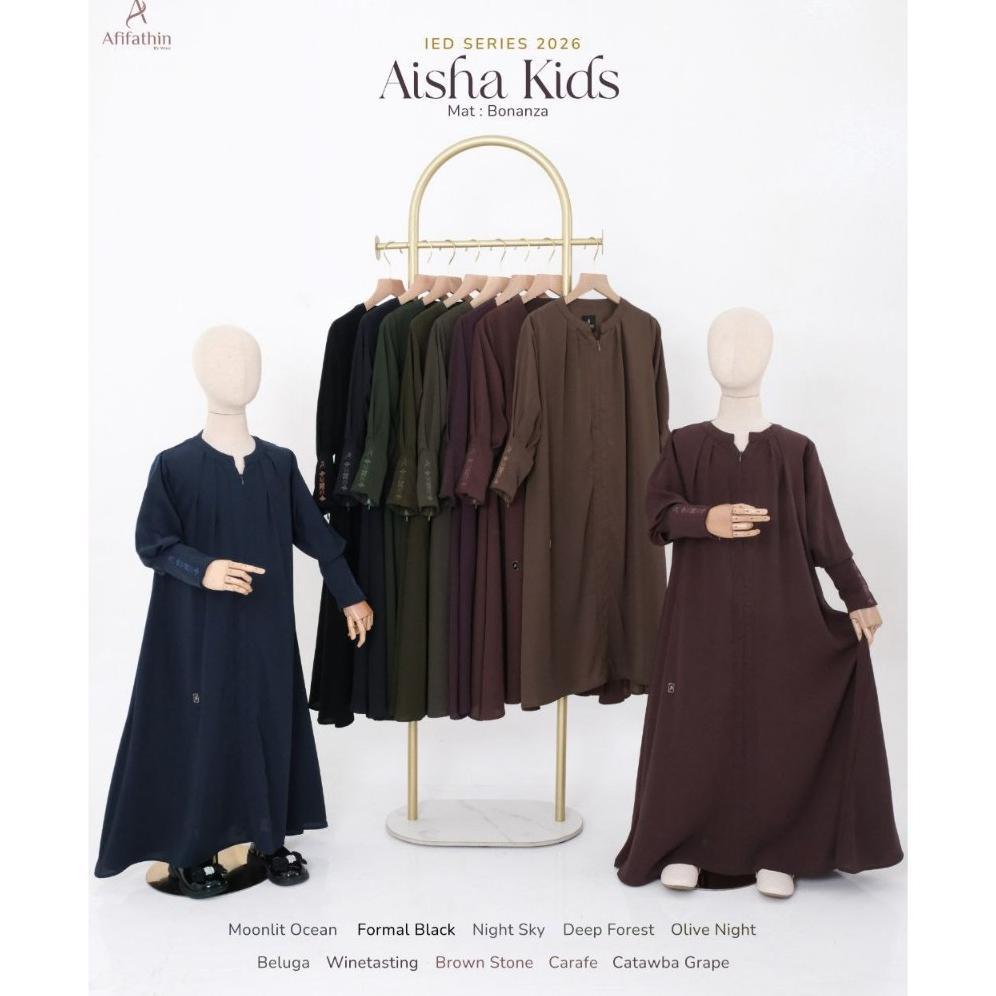 Premium Aisha Kids (Ied Series) By Afifathin Gamis Set Khimar Anak Gamis Set Khimar Syari Kids