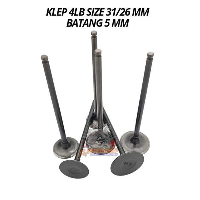 DF231 >> Klep 24/28 26/31 29/34 Batang 5 4LA EE Batang 5 MM - Valve Payung Klep 34/29 31/26 28/24 Ba