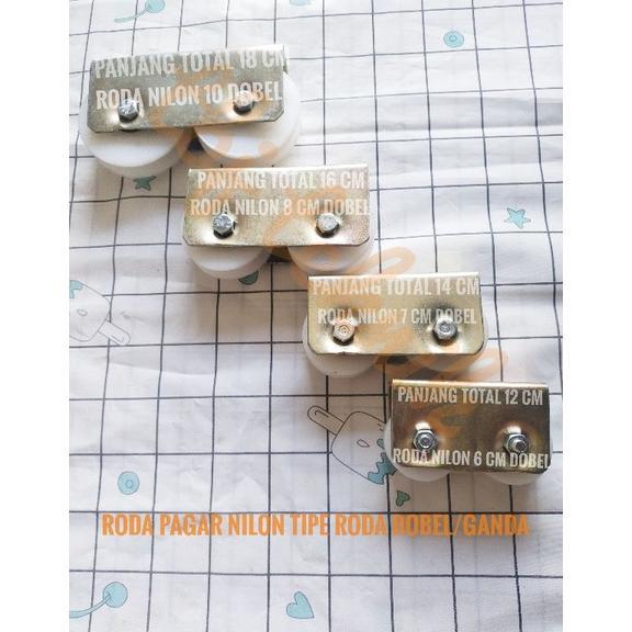 NEW roda pagar nilon 6 cm dobel/ganda [terbaik][terlaris]