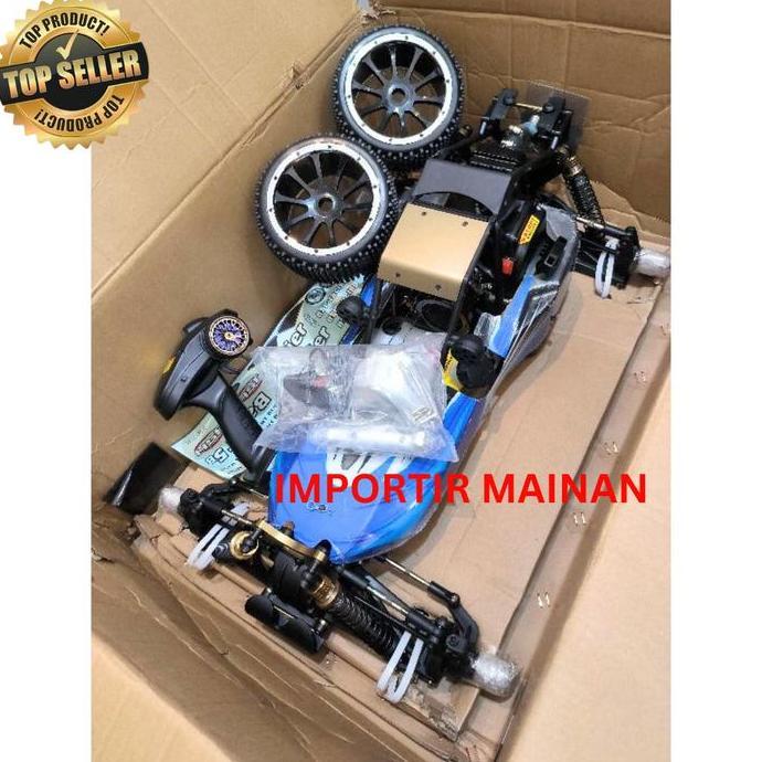 RC CAR BUGGY GASOLINE PAKAI BENSIN HSP BAJER 94054S ENGINE 32CC 2TAK SKALA 1:5 REMOTE CONTROL TOYS I