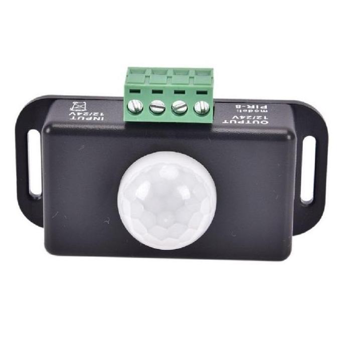 Sensor PIR Motion Detector 12V 24V Saklar Otomatis Sensor Gerak