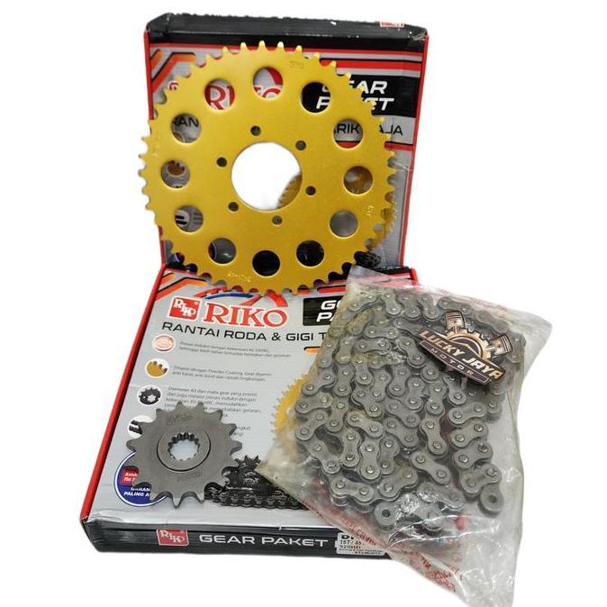 Gearset girset chainkit Gear gir set rantai suzuki Dr 200 Dr200 RIKO