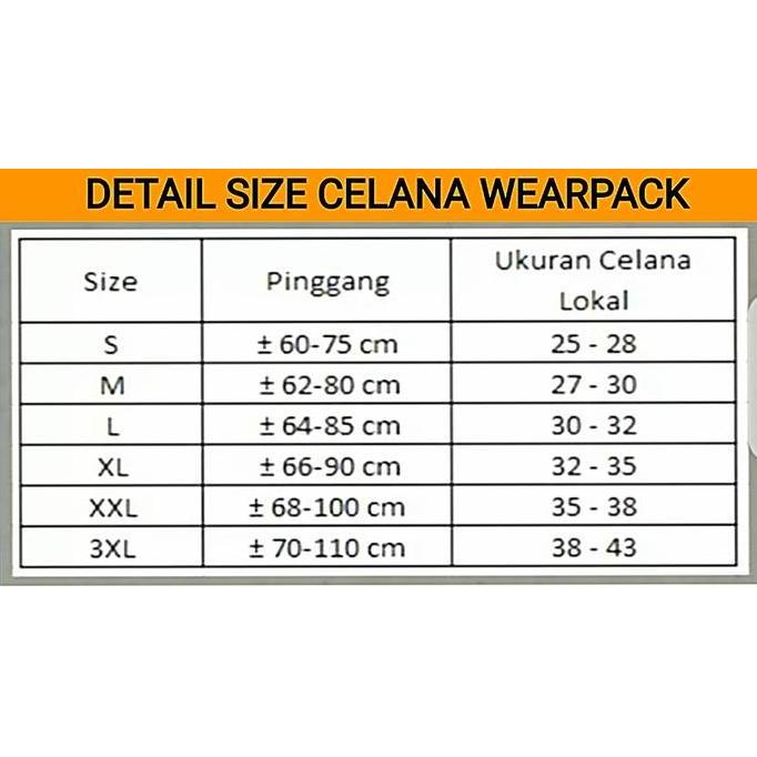 Celana Safety Wearpack Modis dan Keren Abu Polos