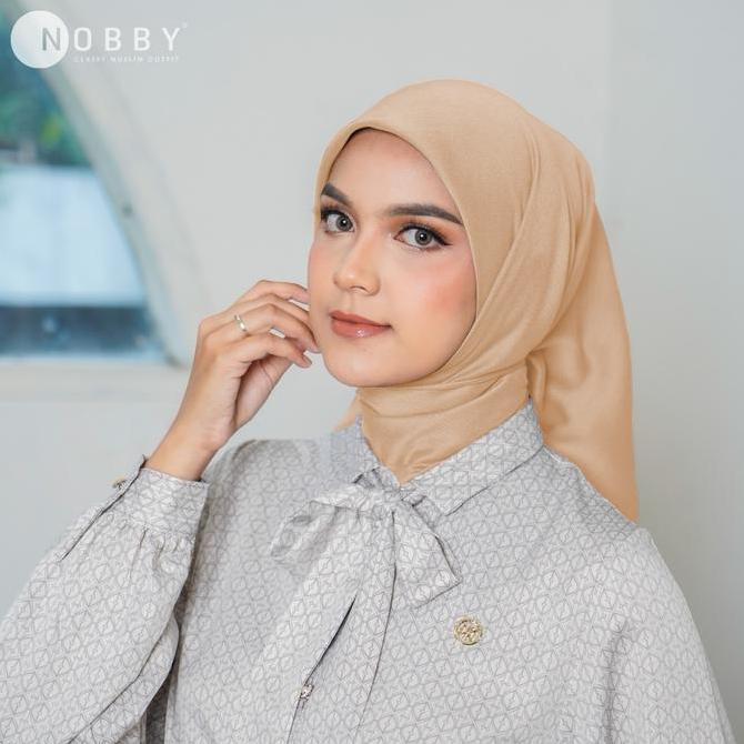 Nobby Hijab Basheera Scarf Kerudung Segi Empat Voal Premium