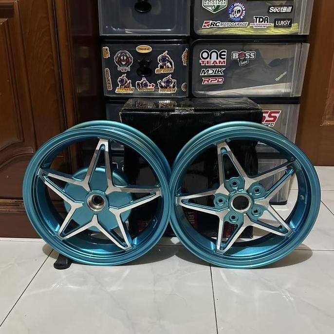* VELG BINTANG FIVE STARS NON BRAND VESPA SPRINT PRIMAVERA GTS LX S LXV, VELG VESPA MATIC, MODEL VEL