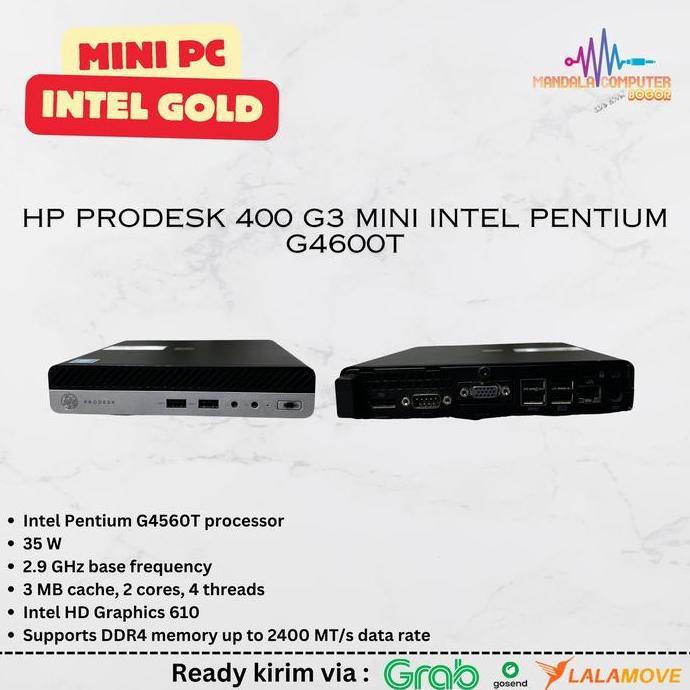 Mini PC Intel Gold HP ProDesk 400 G3 Mini Intel Pentium G4600T
