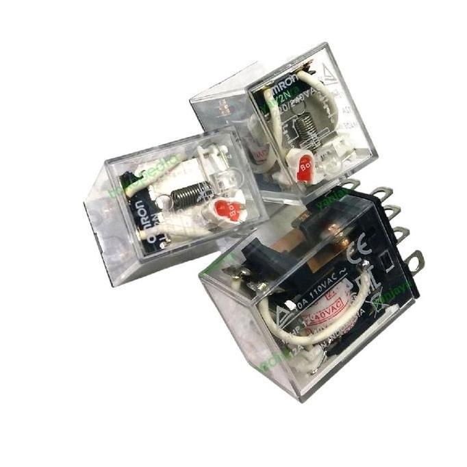 Kit- Omron Relay Ly2N 220Vac 8 Kaki 10A Tipe Ly2N 220 Vac