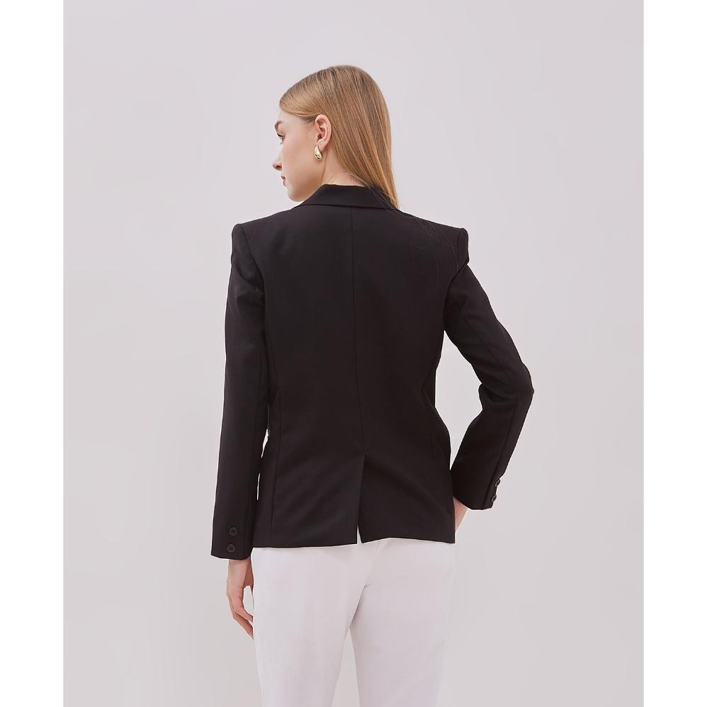 TERBARU VALINO LADIES Blazer Wanita (Hitam & Cream)