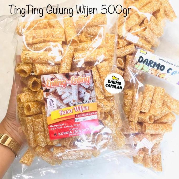 Tingting Gulung 500Gr 250Gr Wijen Kacang Jahe Enting Noga Jadul Allshop